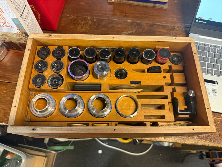 Vintage Set of Car Zeiss Microscope Components