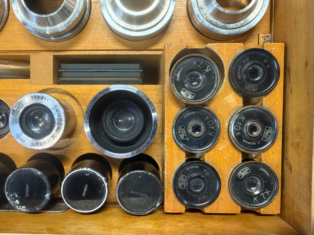 Vintage Set of Car Zeiss Microscope Components