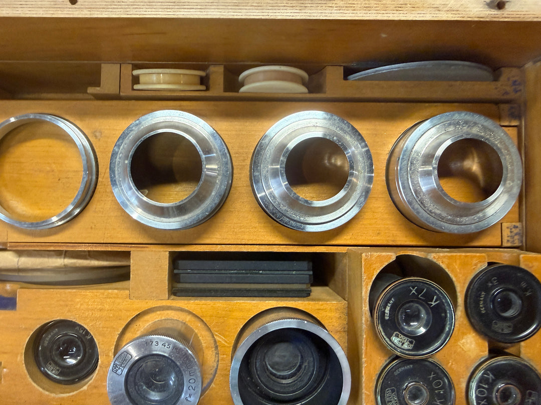 Vintage Set of Car Zeiss Microscope Components