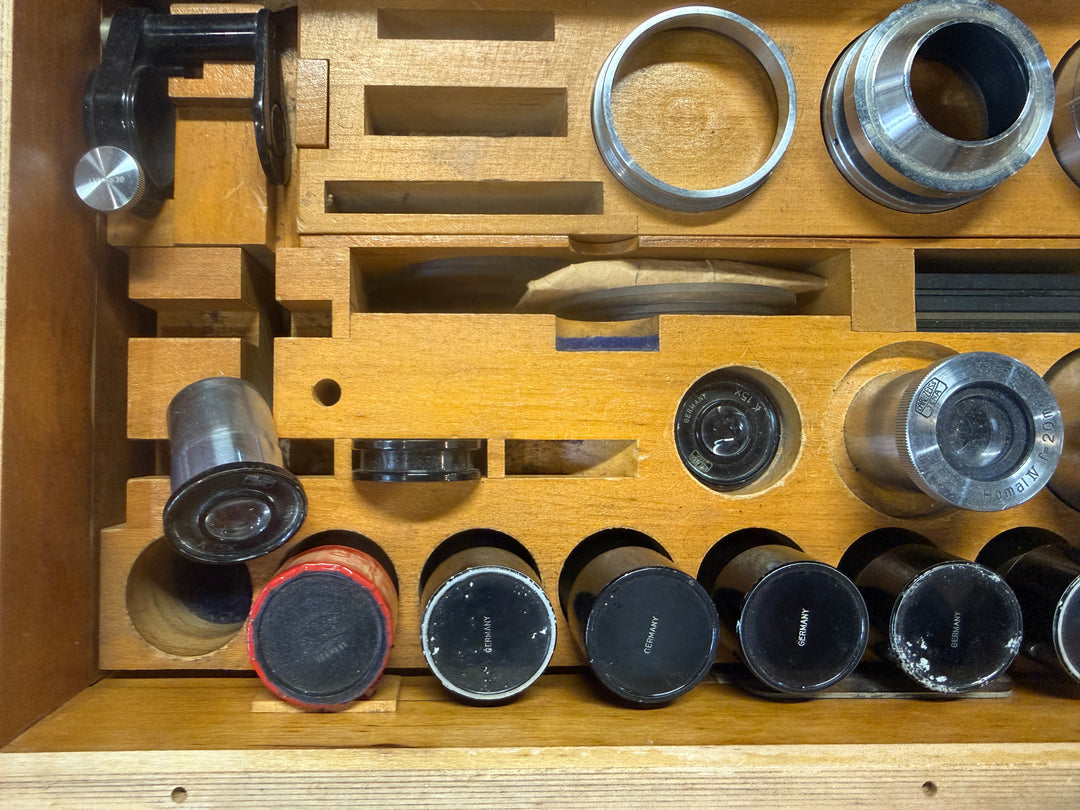 Vintage Set of Car Zeiss Microscope Components