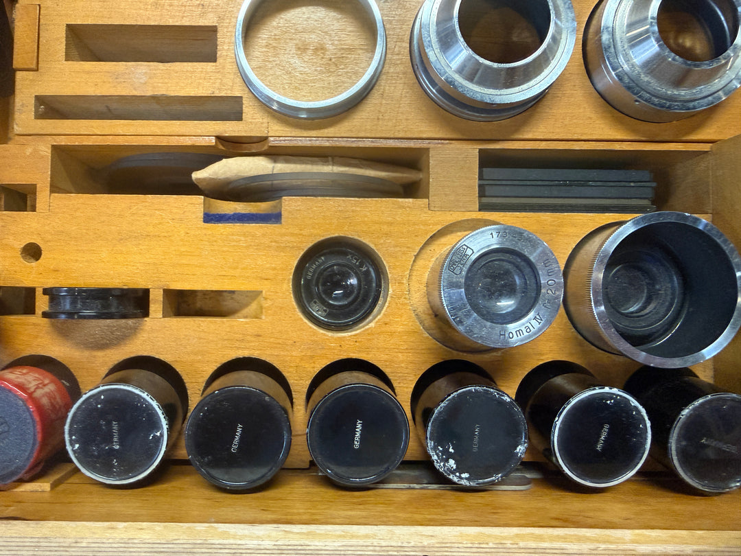 Vintage Set of Car Zeiss Microscope Components