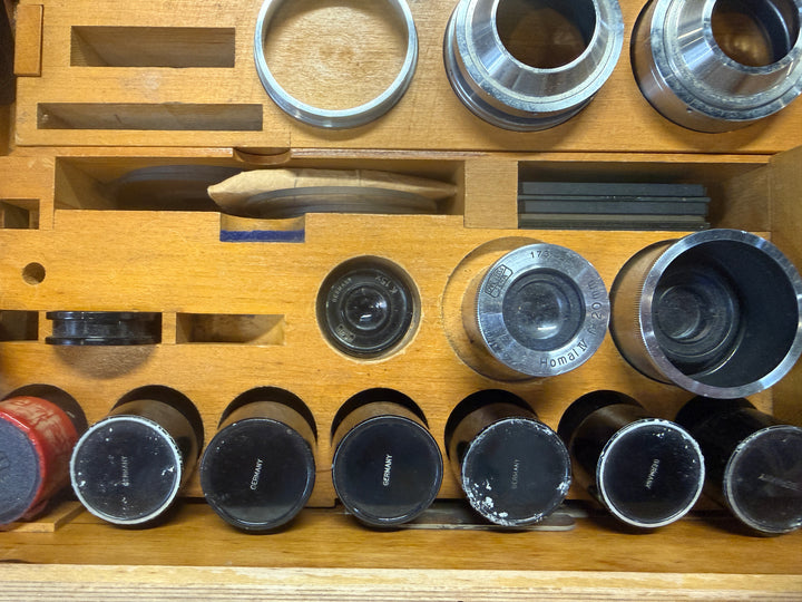 Vintage Set of Car Zeiss Microscope Components