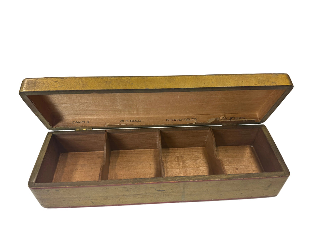 Vintage Carved Cigarette Box