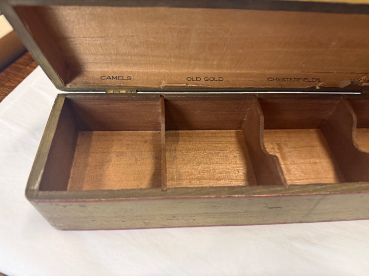 Vintage Carved Cigarette Box
