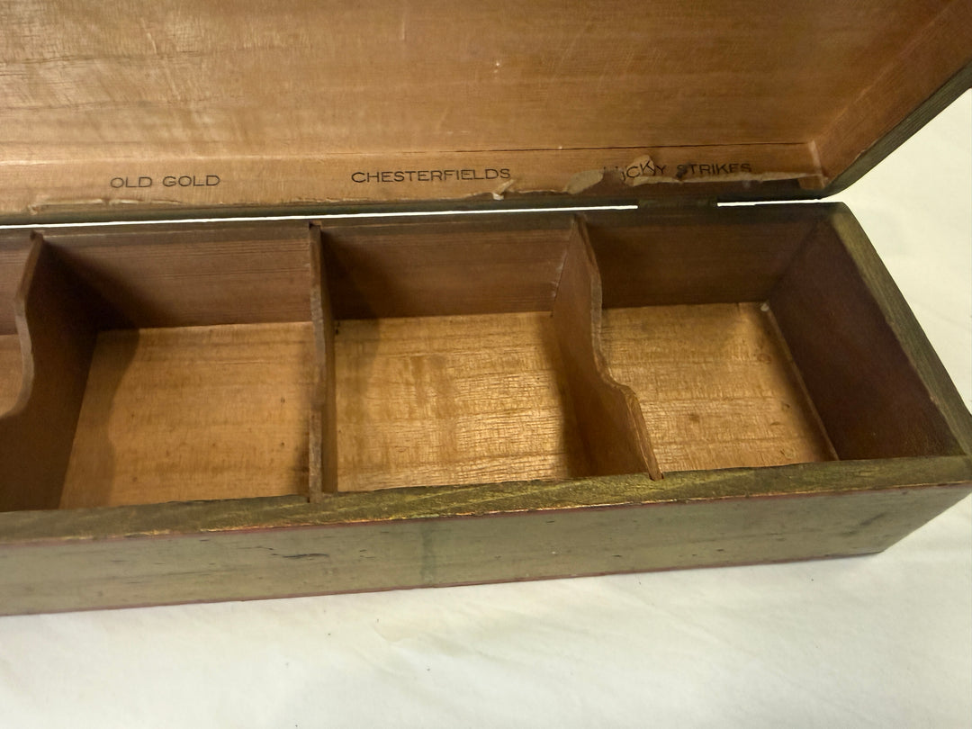 Vintage Carved Cigarette Box