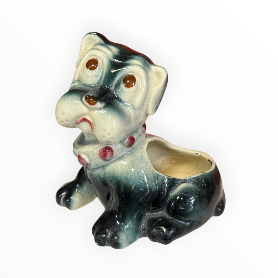 Vintage Ceramic Dog Planter