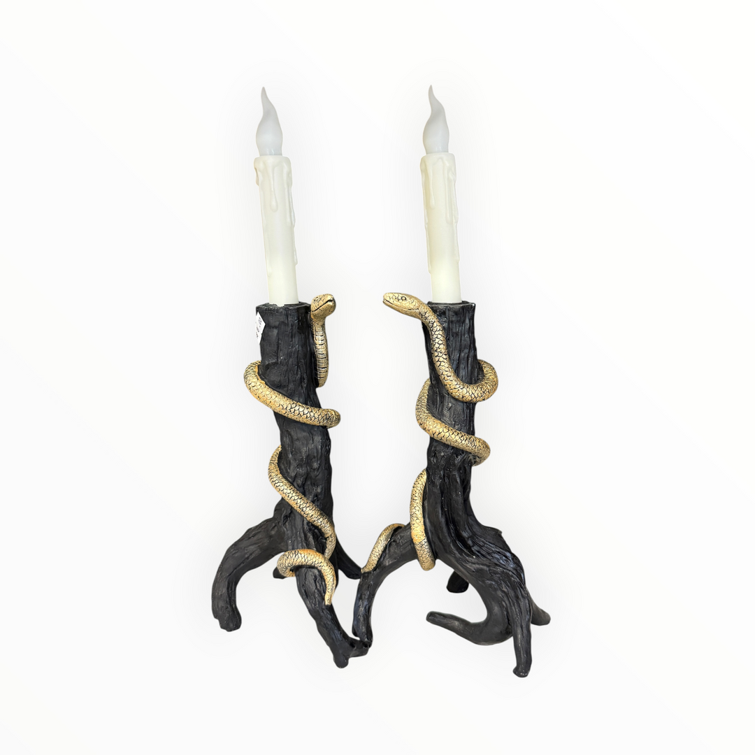 Halloween Candlesticks - Snake