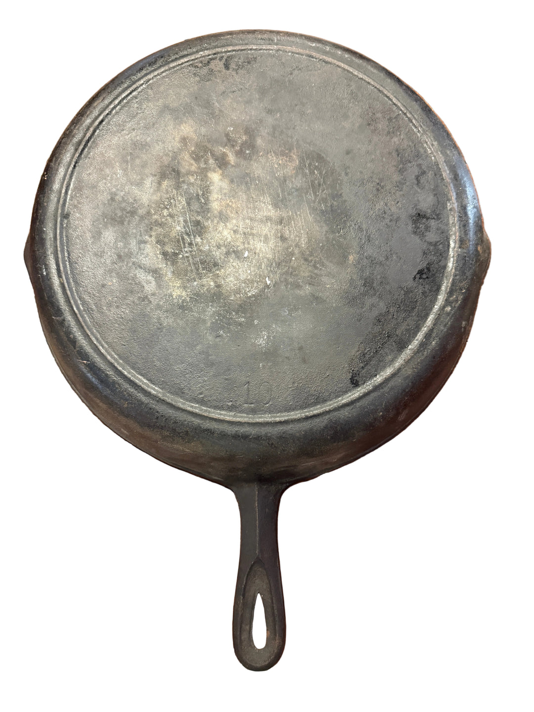 Cast Iron Skillet #10 12"  No Markings