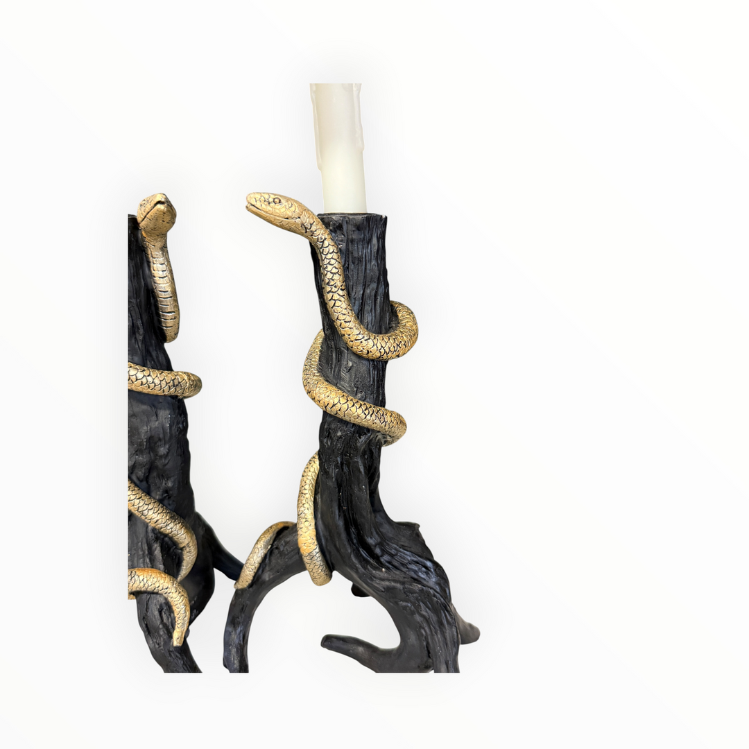 Halloween Candlesticks - Snake