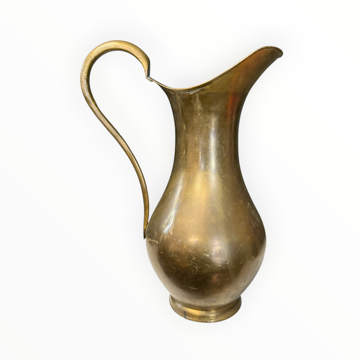 Vintage Solid Brass Pitcher