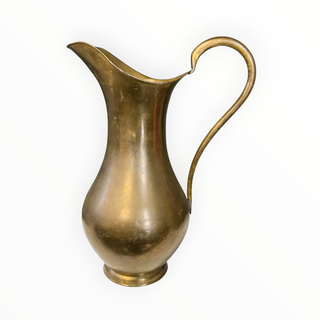 Vintage Solid Brass Pitcher