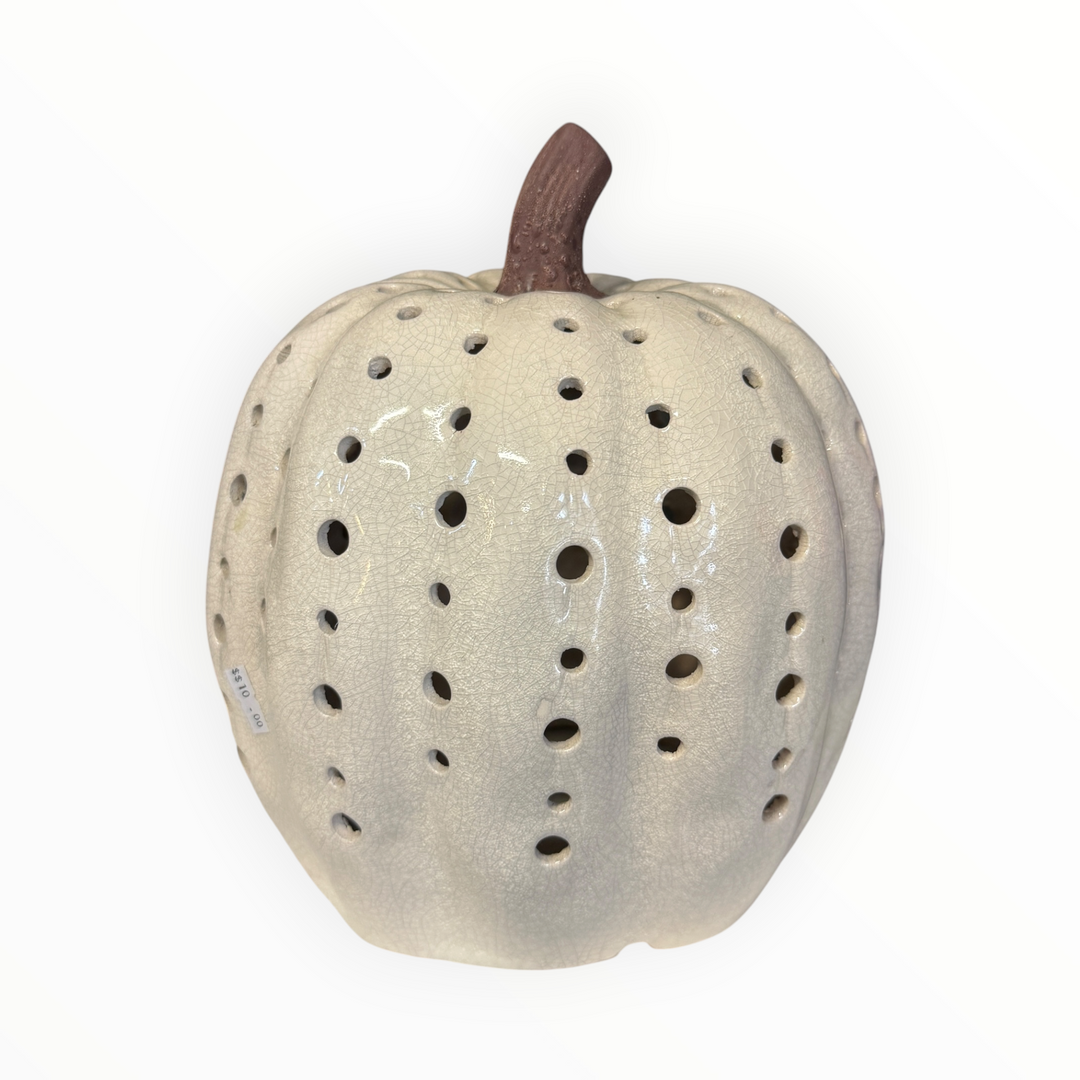 Ceramic Pumpkin Decoration/Candle Cover