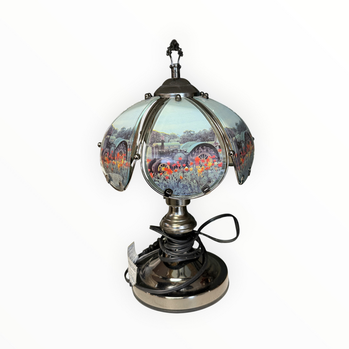 Glass Tractor Touch Lamp