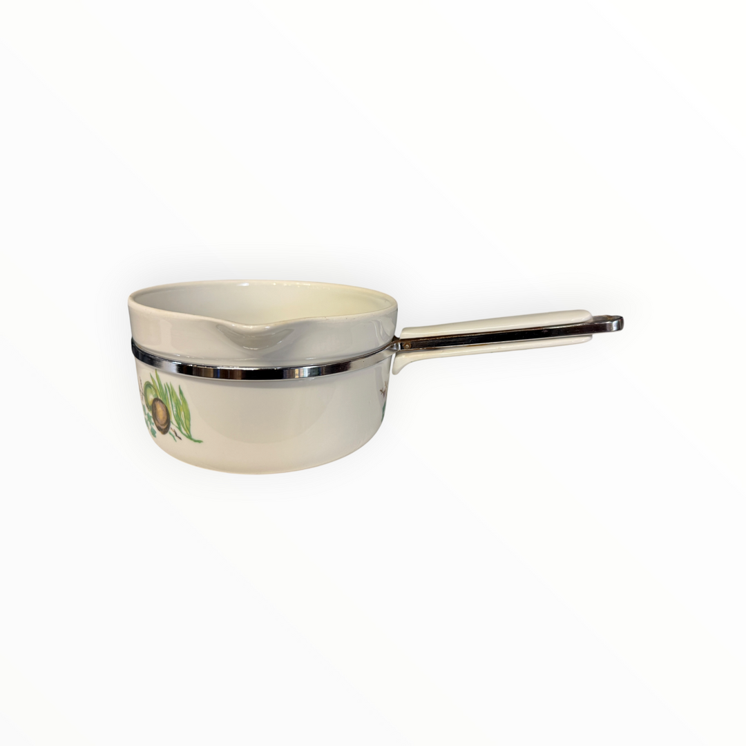 French Limoges Porcelain Aluminite Sauce Pans