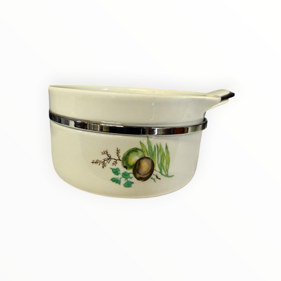 French Limoges Porcelain Aluminite Sauce Pans
