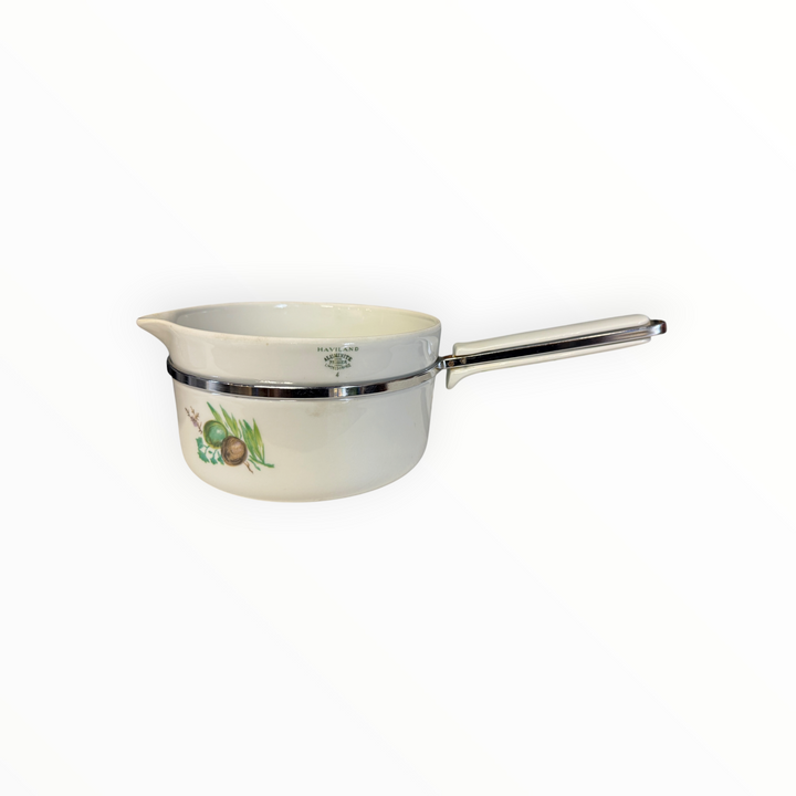 French Limoges Porcelain Aluminite Sauce Pans