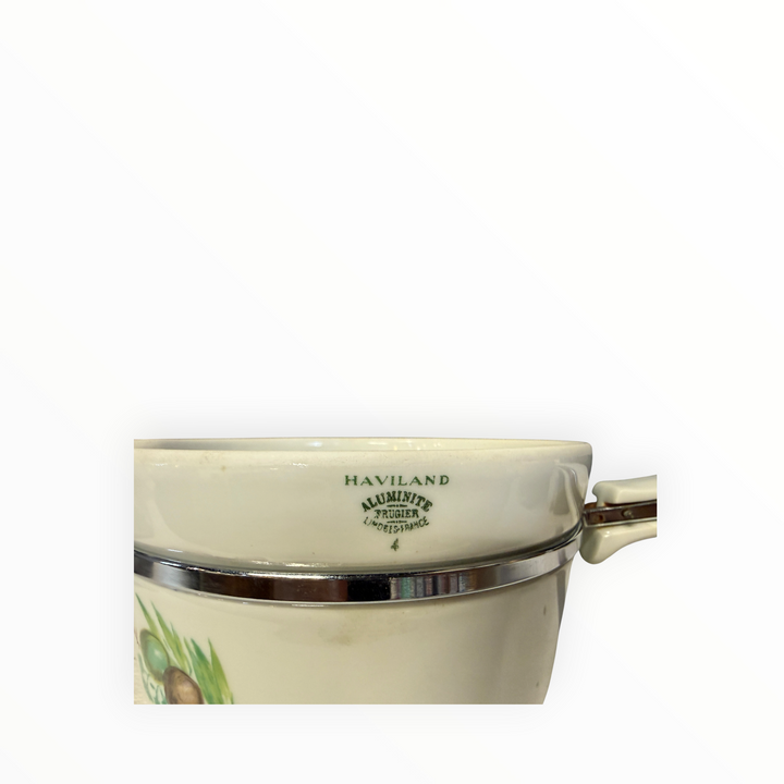 French Limoges Porcelain Aluminite Sauce Pans