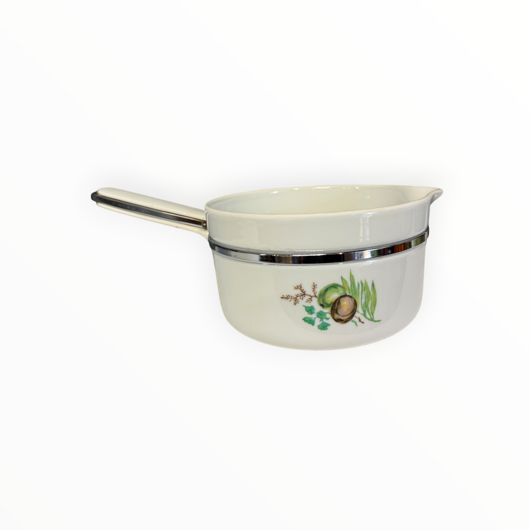 French Limoges Porcelain Aluminite Sauce Pans