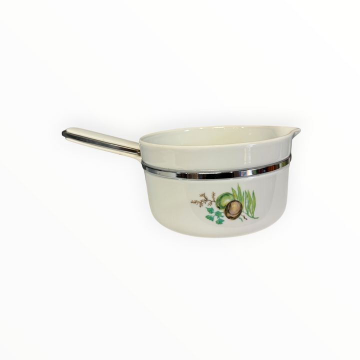 French Limoges Porcelain Aluminite Sauce Pans