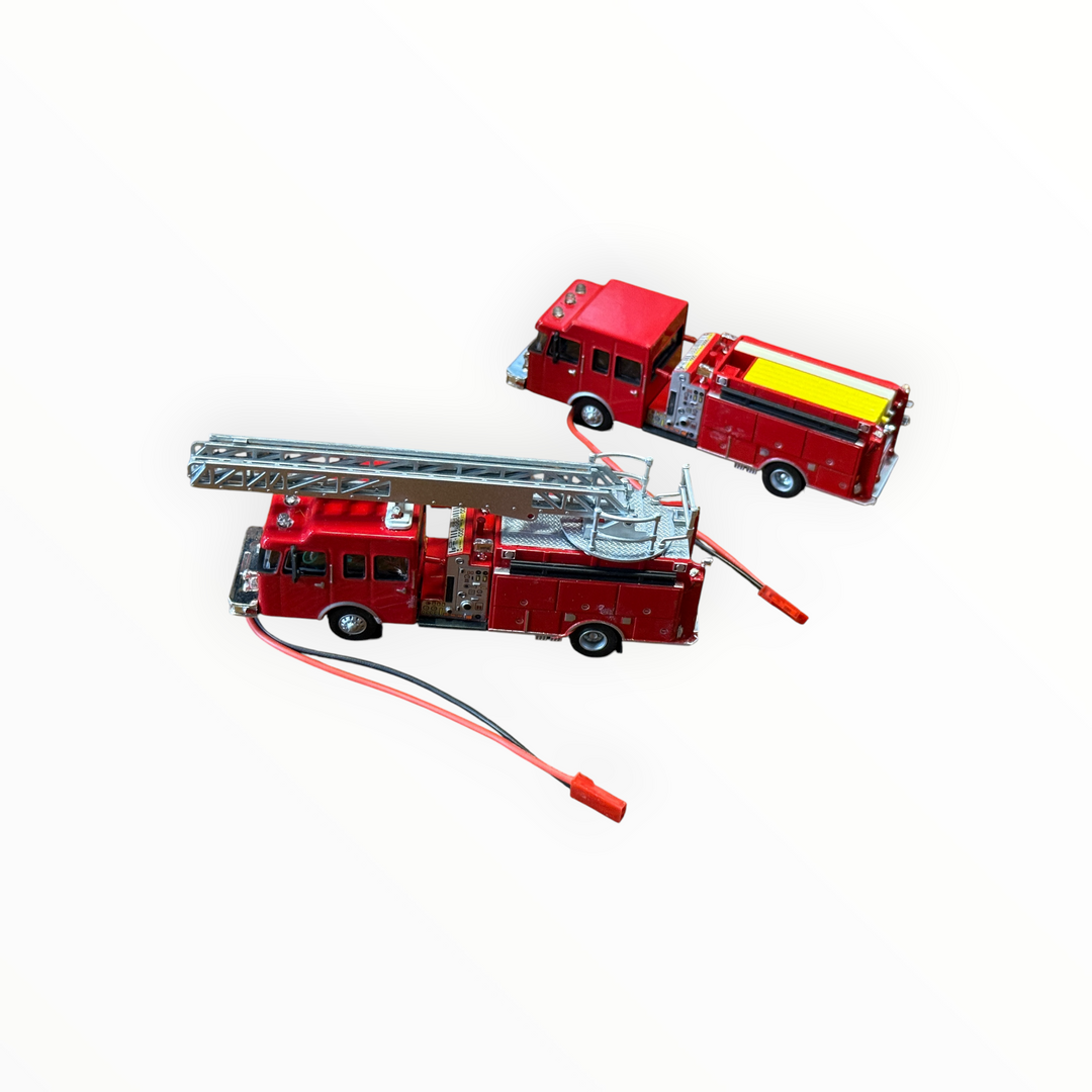 Light Up Firetrucks HO Scale 1:64