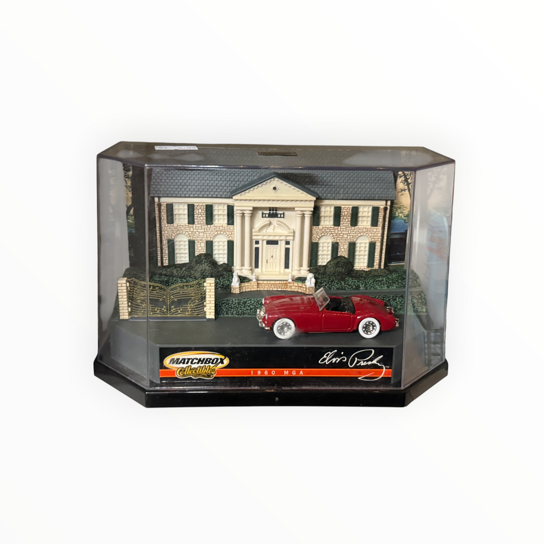 Matchbox Collectibles set from "The Graceland Collection" featuring a red 1960 MGA convertible