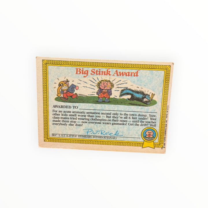 1985 Garbage Pail Kids - Aschcan Andy 13a