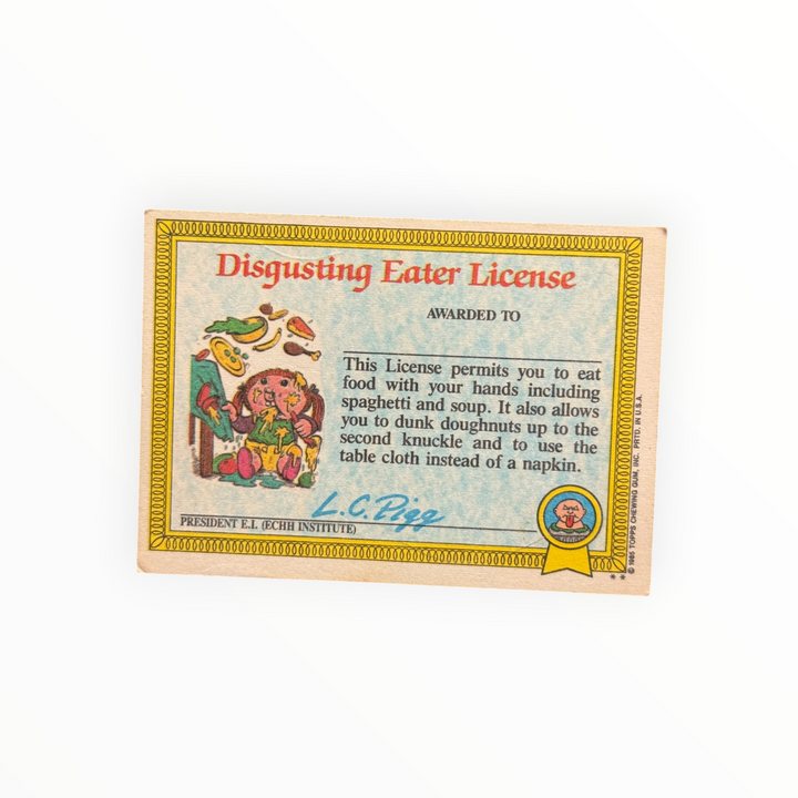 1985 Garbage Pail Kids - LIzard Liz 38b
