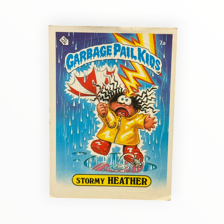 1985 Garbage Pail Kids - Stormy Heather 7a