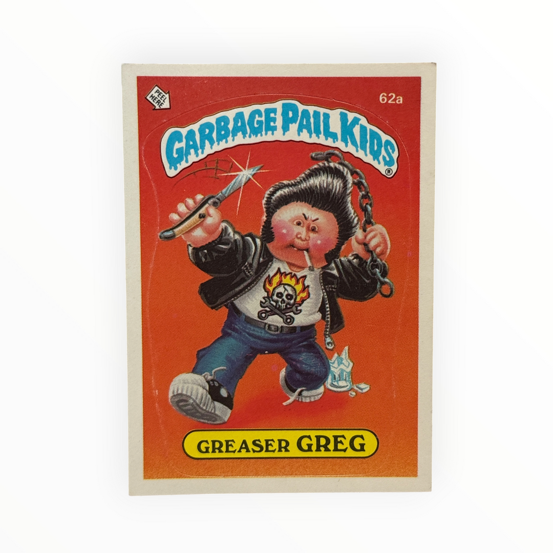 1985 Garbage Pail Kids - Greaser Greg 62a