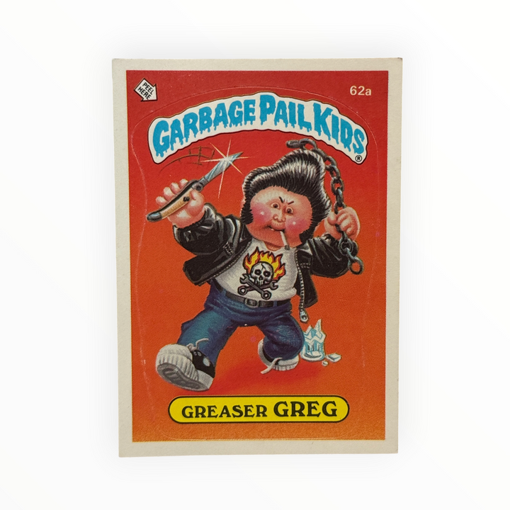1985 Garbage Pail Kids - Greaser Greg 62a