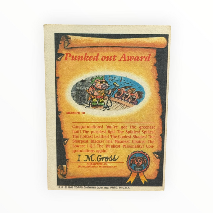 1985 Garbage Pail Kids - Learky Lindsay 45a
