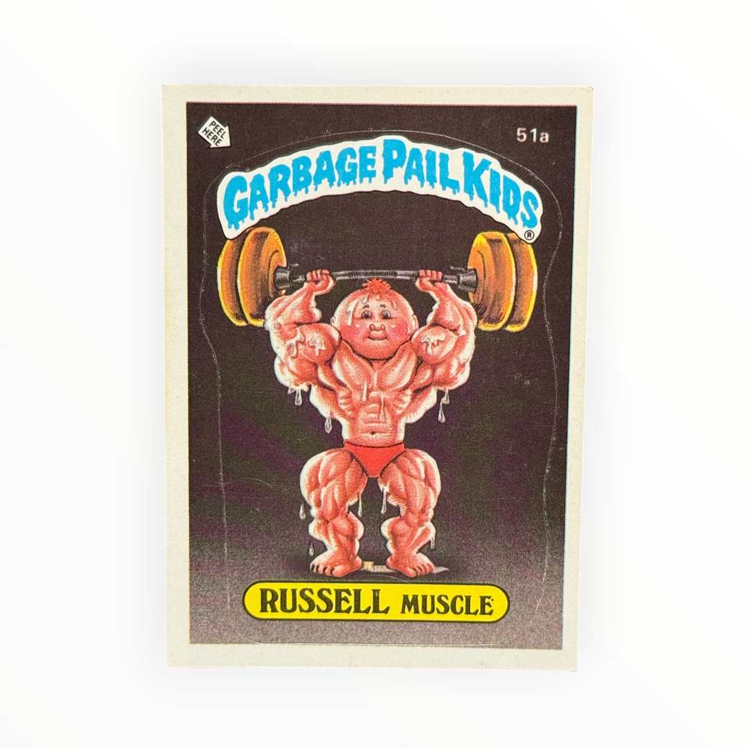 1985 Garbage Pail Kids - Russell Muscle 51a