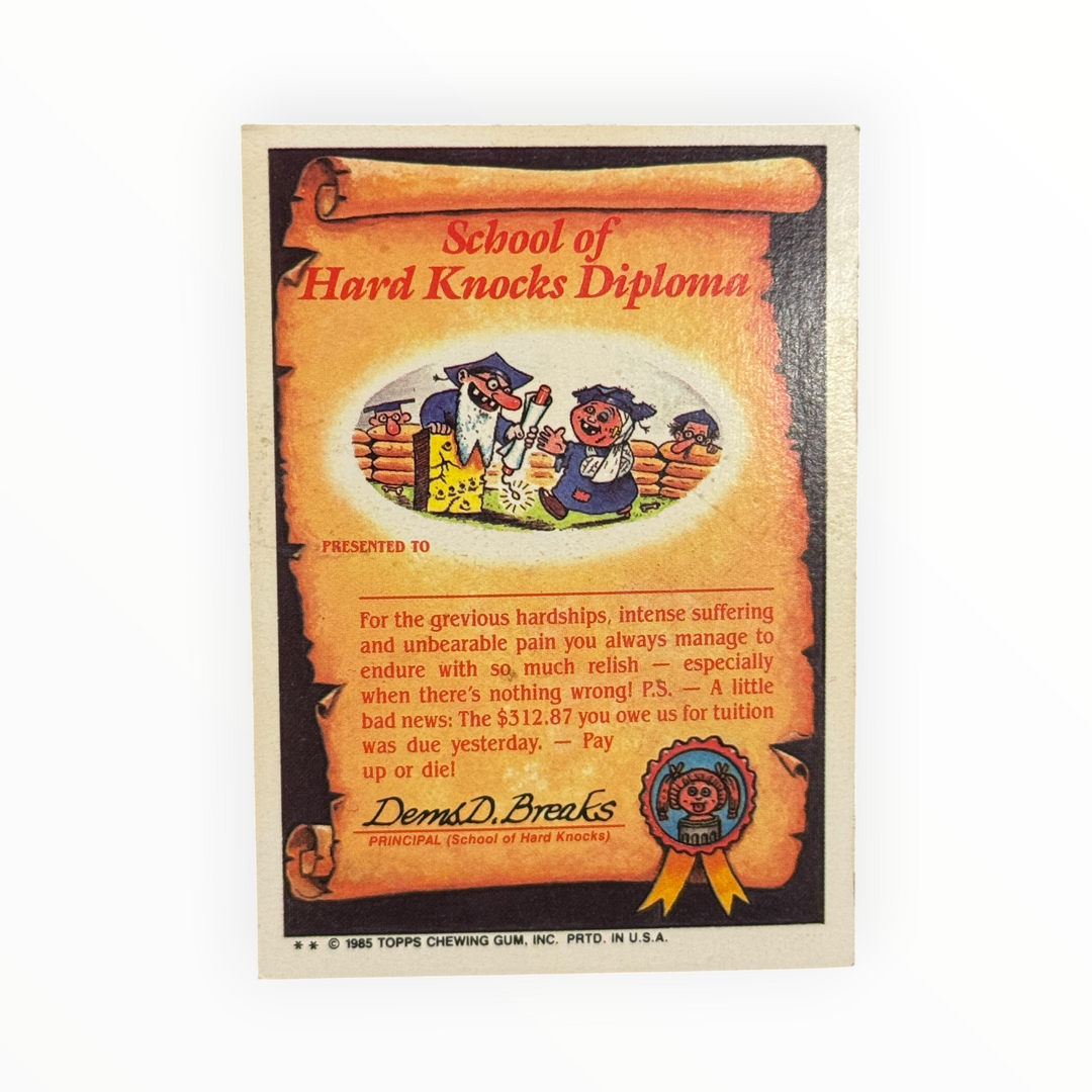 1985 Garbage Pail Kids - Russell Muscle 51a
