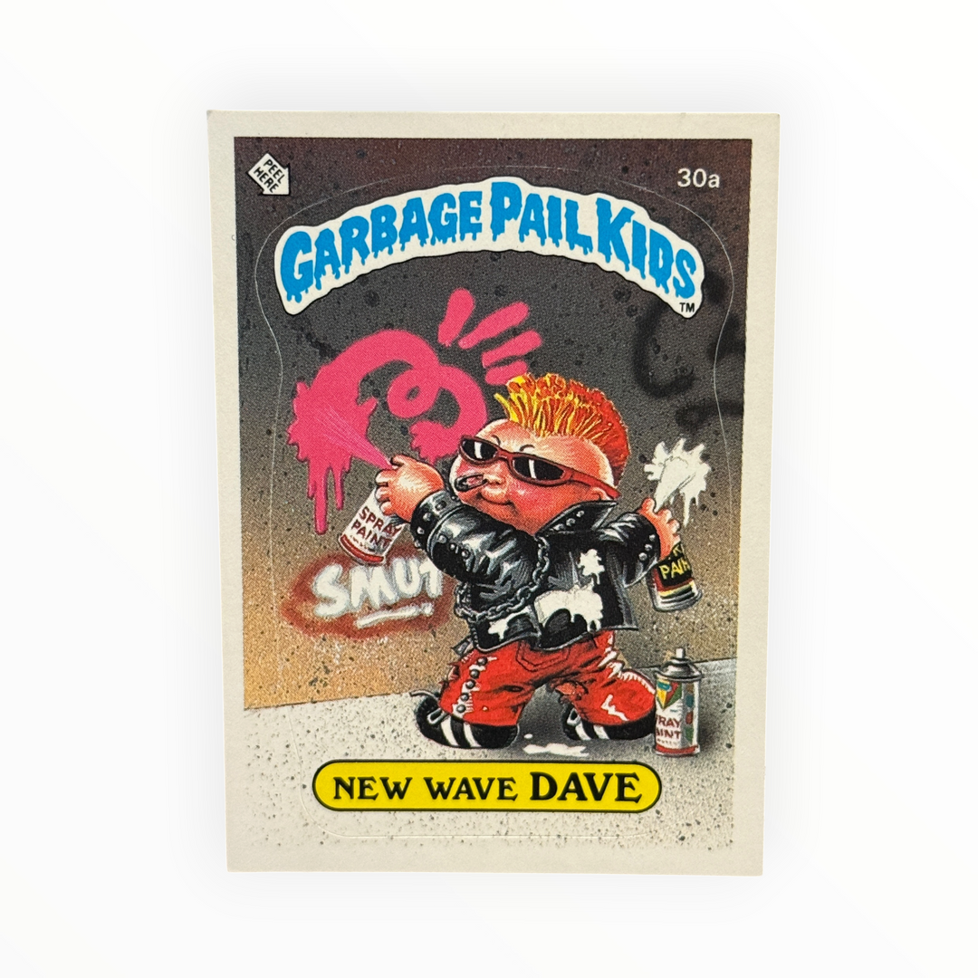 1985 Garbage Pail Kids - New Wave Dave 30a