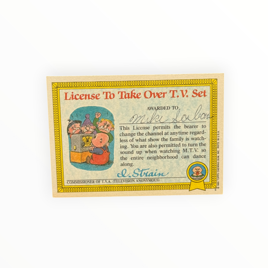 1985 Garbage Pail Kids - New Wave Dave 30a