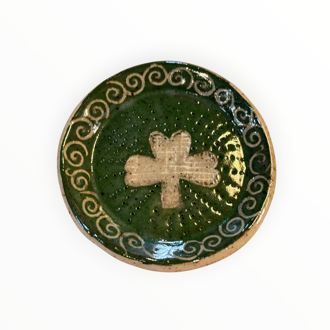 BJH Pottery - Shamrock Trinket Dish
