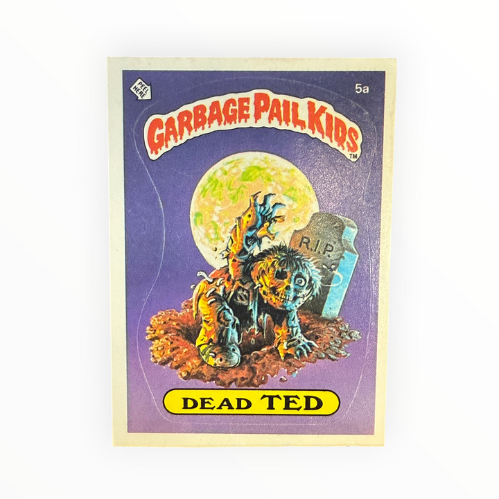 1985 Garbage Pail Kids - Dead Ted 5a Award Back