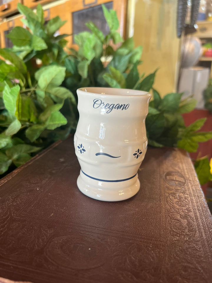 Longaberger Heritage Blue Oregano Spice Jar