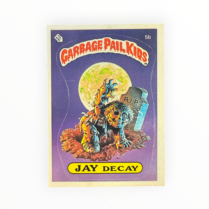 1985 Garbage Pail Kids - Jay Decay 5b List Back