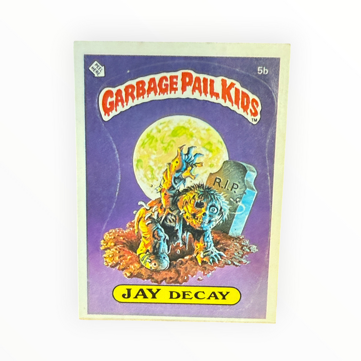 1985 Garbage Pail Kids - Jay Decay 5b Award Back