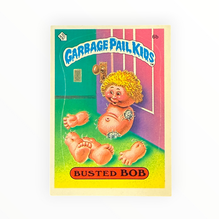 1985 Garbage Pail Kids - Busted Bob 6b