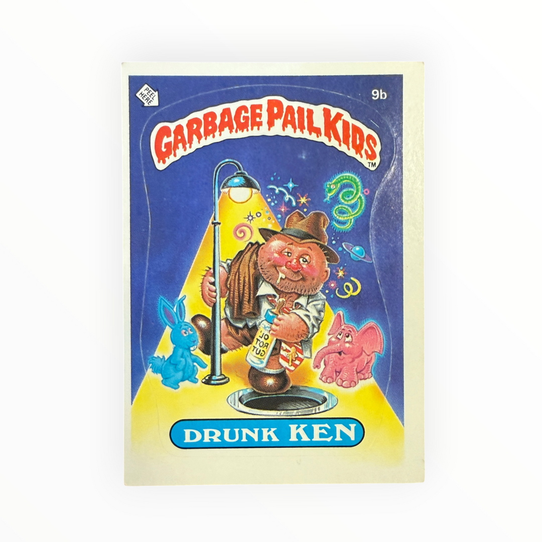 1985 Garbage Pail Kids - Drunk Ken 9b