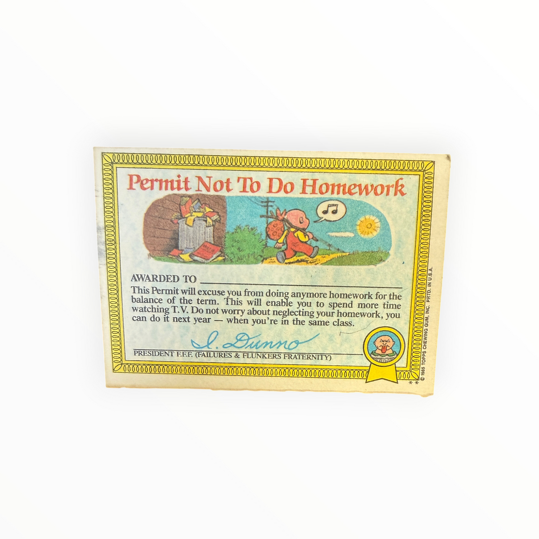 1985 Garbage Pail Kids - Hairy Mary 12b