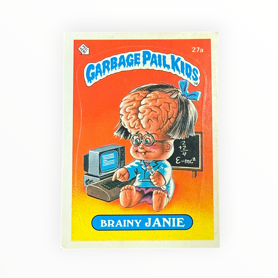 Garbage Pail Kids - Brainy Janie 27a