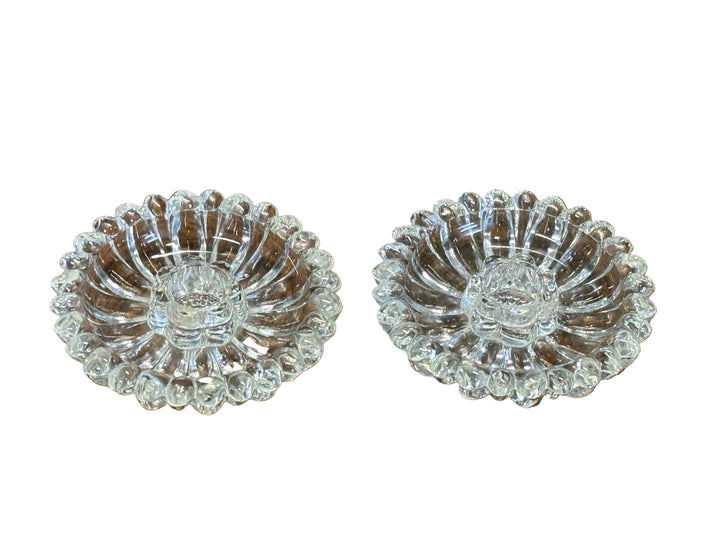 S2 Glass Taper Candle Pair
