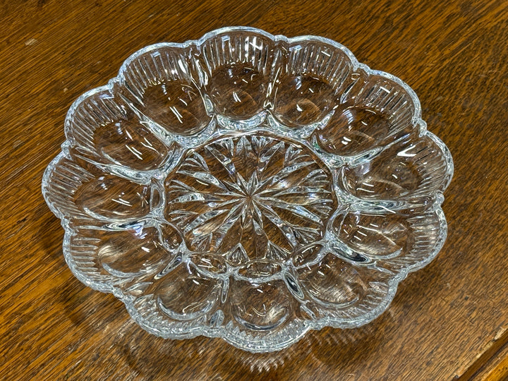 Glass Egg Plate