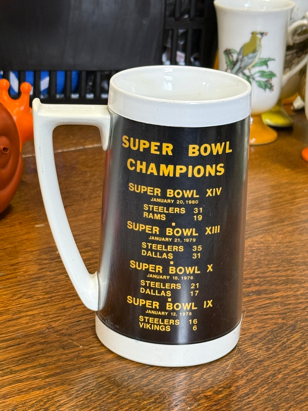 Pittsburgh Steelers Thermo Serv Handle Mug Super Bowl Champions