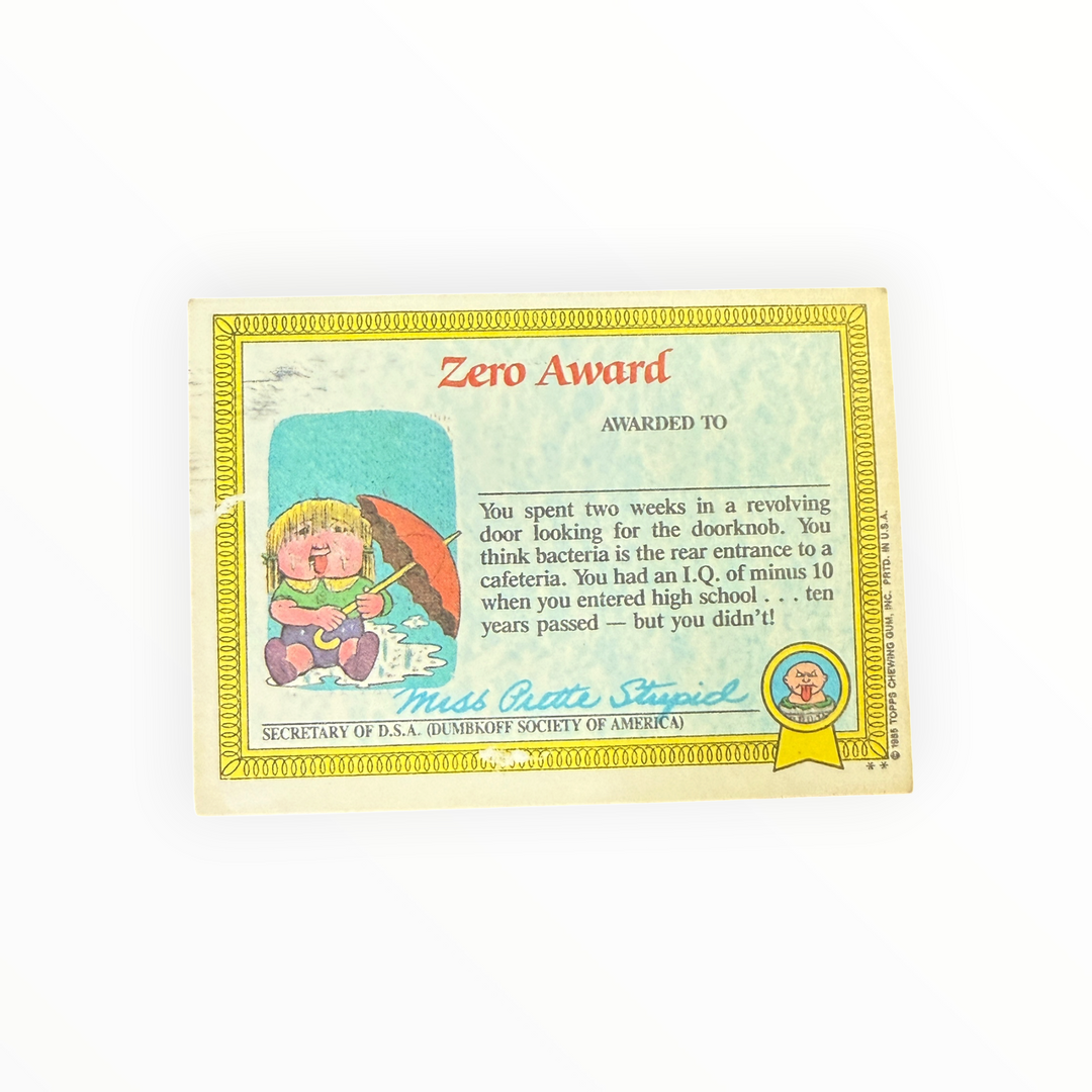 Garbage Pail Kids - Savage Stuart 33b