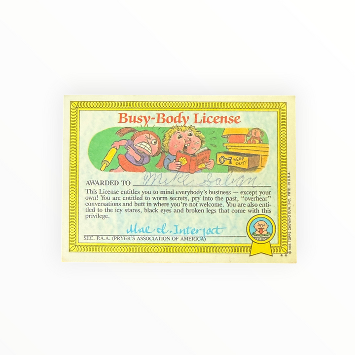 Garbage Pail Kids - Tommy Tomb 36b