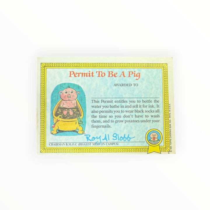 Garbage Pail Kids - Unstitched Mitch 40a